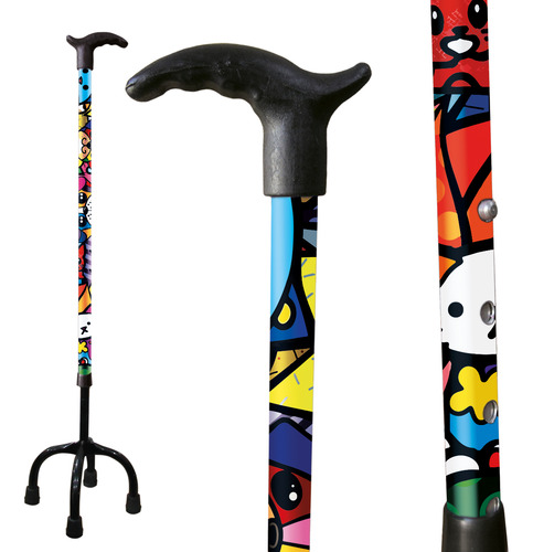 Bengala 4 Pontas Em Alumínio Personalizada 3 Opções De Cor Cor Multicolor