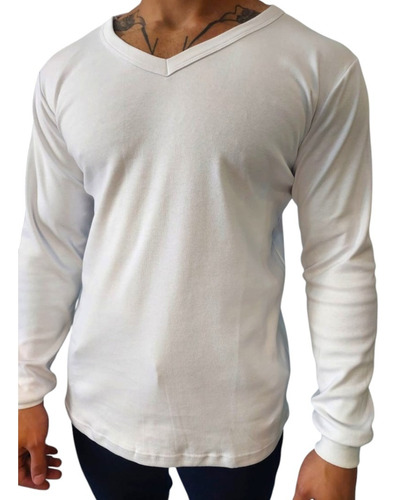 Camiseta Manga Larga Interlock 38 - 42