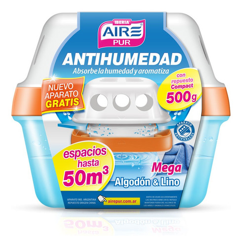 Antihumedad Mega 50m3 Protege Y Aromatiza - Aire Pur Iberia