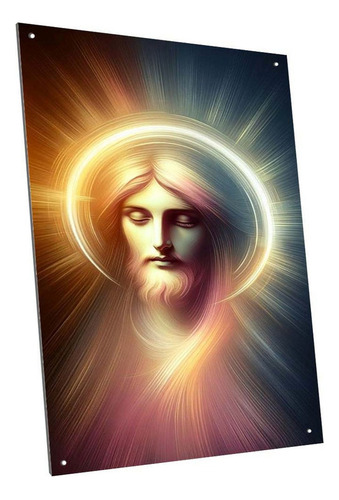 Chapa Cartel Decorativo Jesus Dios Cristo Modelo A9