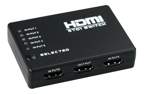 Switch Selector Puertos Hdmi 5 Entradas X 1 Salida + Control