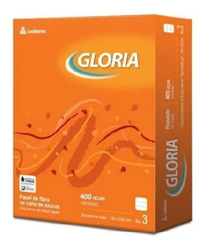 comprar Repuesto Escolar 400 Hojas Gloria Rayado Nº3 P\u002Fcarpeta