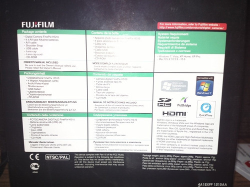 Câmera Fuji Hs10 + Acessório Para Usar Diretamente Na Tomada