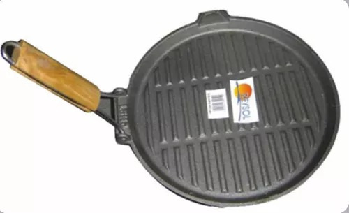 Plancha De Hierro Grill  Redonda 27cm.