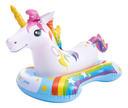 Inflable Montable De Unicornio Intex® 57552 Blanco