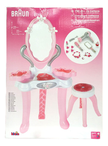 Set De Vanity Tocador Con Accesorios Para Niñas Braun