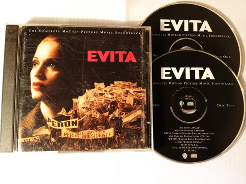 Cd Madonna Evita Soundtrack Doble 1996