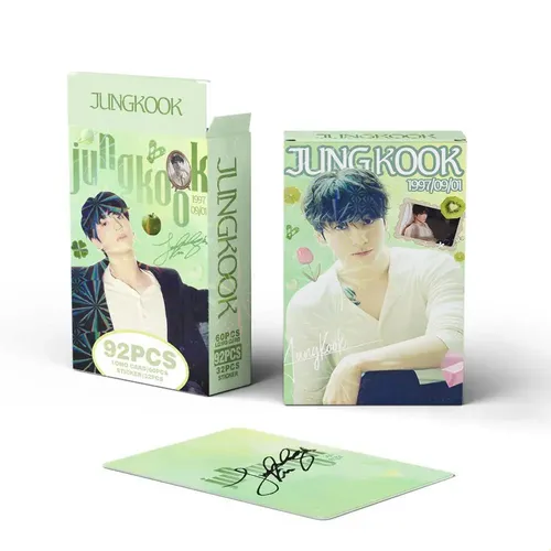 92 Peças De Adesivos Colecionáveis Bts Of Jungkook And Cards