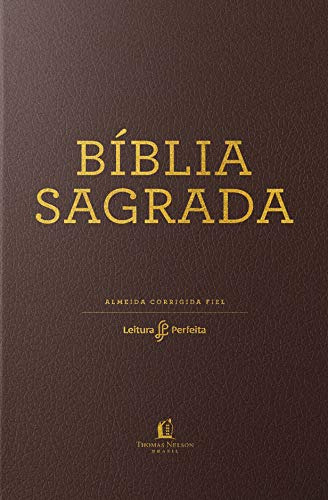 Libro Biblia Leitura Perfeita - Acf - Capa Marrom De Editora