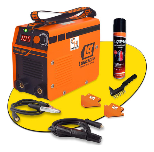 Soldadora Inverter 105 Amp Con Display Digital Lusqtoff Color Naranja