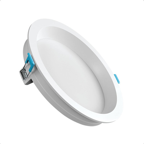 Painel Led Embutir 17w Deep Redondo 20,2cm 3000k Recuado Biv