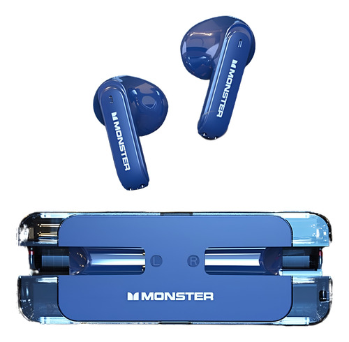 Audífonos Inalámbricos Bluetooth Monster Xkt08 Color Azul