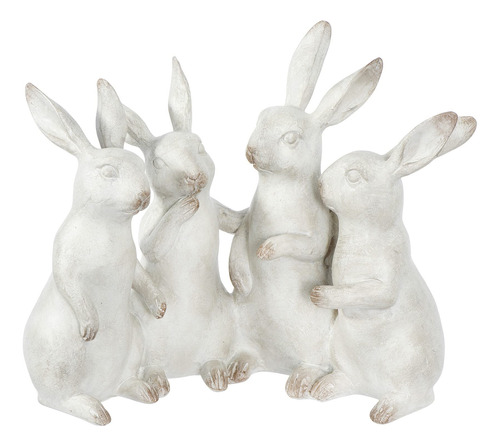 Creative Co-op Ec - Figura De Cuarteto De Conejos De Pol