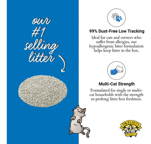 Arena Para Gatos Dr. Elsey's Premium Clumping Ultra 99,9% Li