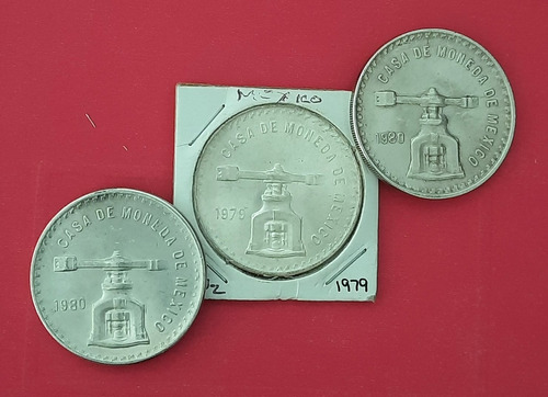 Medalla Onza Troy De Plata Pura, México, 1979 Y 1980.