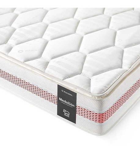 Colchón Medallón Paraíso 1.5 Plazas + Almohada