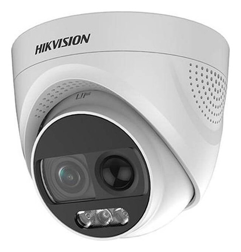 Hikvision Camara Analoga Color Vu Con Audio Y Luz Estrobo  D