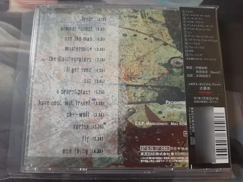 Cd Megadeth Cryptic Writings Japones C/ Obi + Sticker + B T