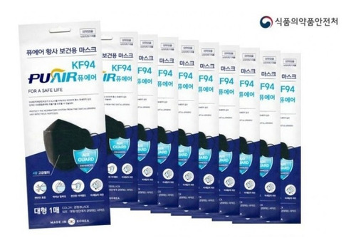 Cubrebocas Kf94 Coreano Original De Máxima Protección (6pz)