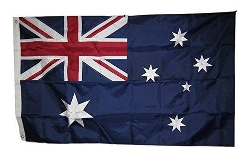 3x5 Bordado Australia Australiana 210d Bandera De Nylon