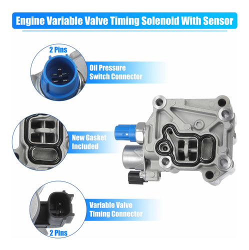 Válvula Sensor Selenoide Vtec Honda Accord 2008 Al 2012 2.4