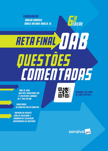 Reta Final Oab - Questões Comentadas - 6ª Edição De 2019: Questões Comentadas, De Brunno Pandori Giancoli., Vol. 1. Editorial Saraiva Jur, Capa Mole, Edição 6ª Edição Em Português