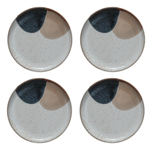 Juego De Placas De Gres Bloomingville Earthen Hues, Y De 4