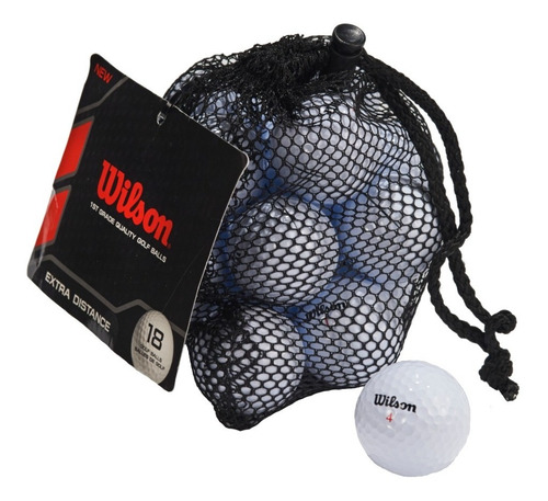 Imagen 2 de 9 de Kaddygolf Pelotas Wilson Distance Golf Bolsa X 18 - Nuevas
