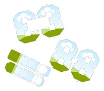 Comprar Moldes Números 3d Editables En Canva Plantillas Digitalbaire