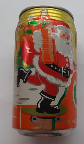 D6321 - Lata Sukita Natal De 1997, Vazia 350ml Com Pequenos 