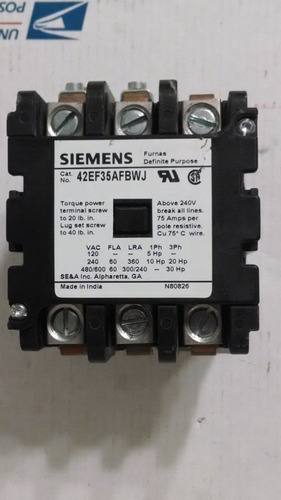 Contactor De Propósito Definido Siemens 42ef35afbwj