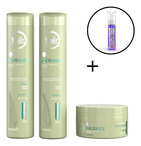 Kit Shampoo/cond./máscara Jaborandi + Reparador De Pontas