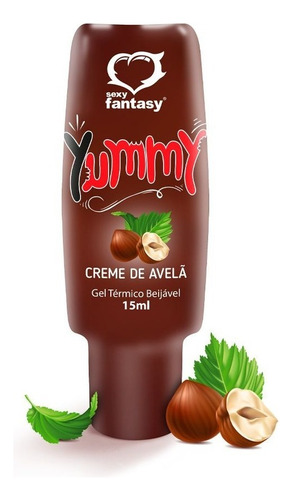 Sexy Fantasy Creme de avelã gel térmico yummy esfria oral beijável lubrifica comestivel