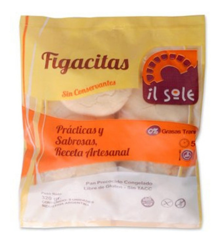 Figacitas Congeladas - 5 Unidades - Sin Tacc