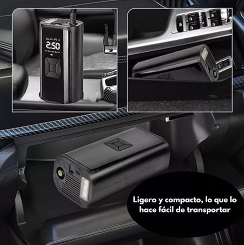 Inflador Compresor Aire Neumático Inalámbrico Auto Bici Moto
