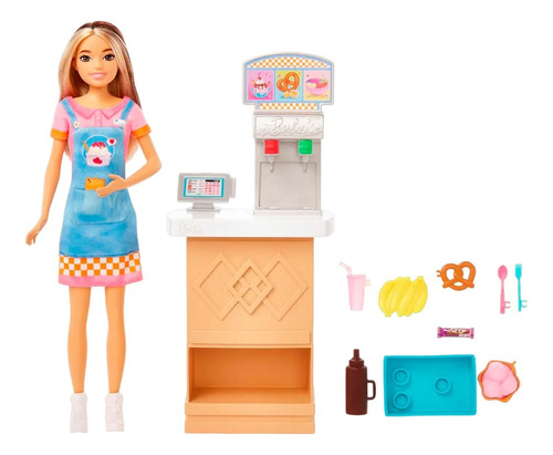 Barbie Skipper Barra De Snacks Helado + Accesorios +3 Febo