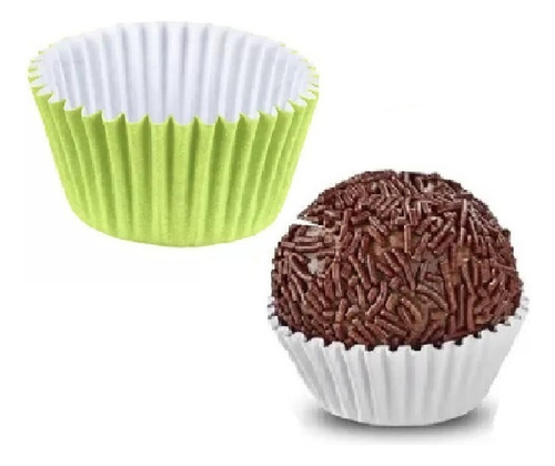 Forminha Forma Papel Docinhos Doce N°5 Verde Claro C/1000 Cor Verde-claro