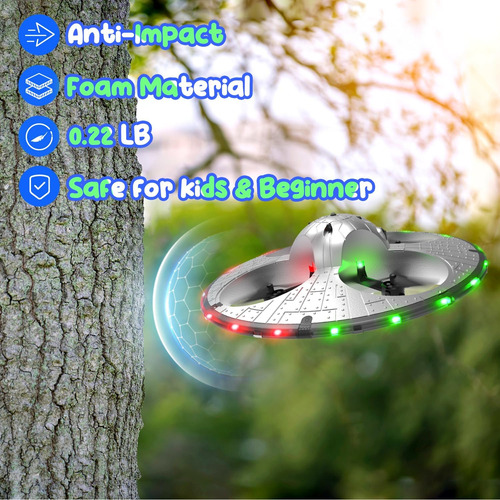 Holyfun Forma Drone Rc Ovni Para Niños Y Principiantes, ...