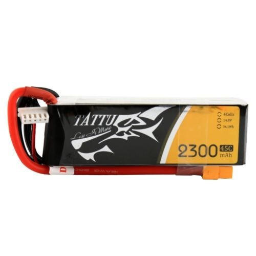 Tattu 2300mah 45c 14.8v 4s Lipo Batería Pack Xt60 Conector P