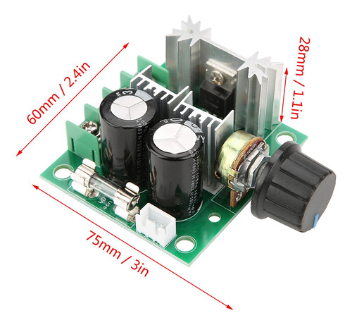 Regulador De Motor De Corriente Continua Pwm, 12 V-40 V, 10