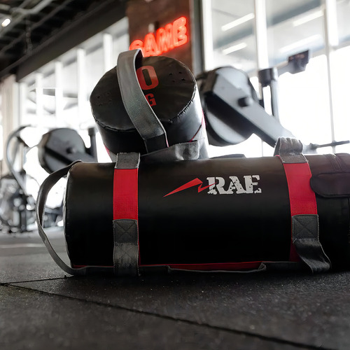 Bolsa de peso Rae Fitness de piel reforzada de un solo color, 20 kg