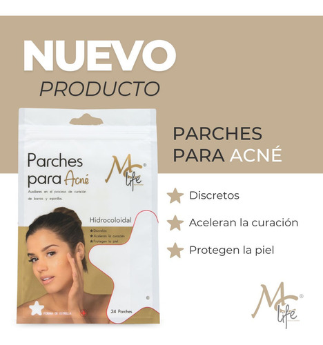 Parches Estrella Anti Acné Espinillas Barros Granos, Mc Life Momento De Aplicación Día/noche Tipo De Piel Todo Tipo De Piel