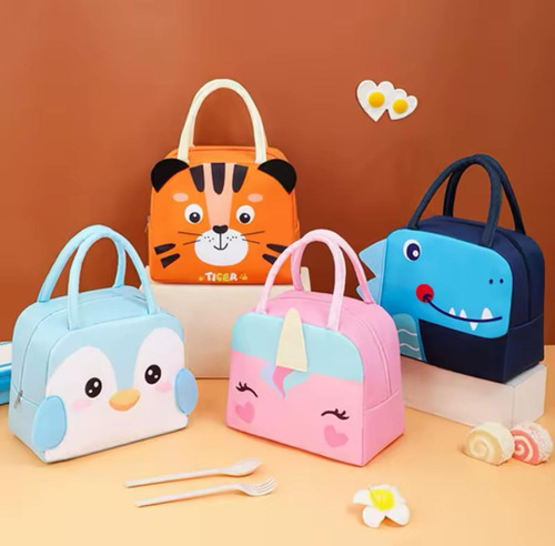 Lonchera Térmica Infantil Conservadora Niño Niña Animales
