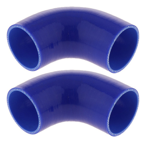 2 Piezas 90 Grados 3 Pulgadas / 76 Mm Tubo De Silicona Codo