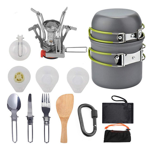 Juego De Sartenes De Aluminio, Accesorio De Viaje, Kit De Co