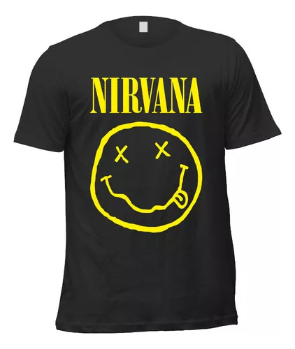 Remera Toxic Rock Nirvana Logo Kurt Cobain Rock N01 Unisex