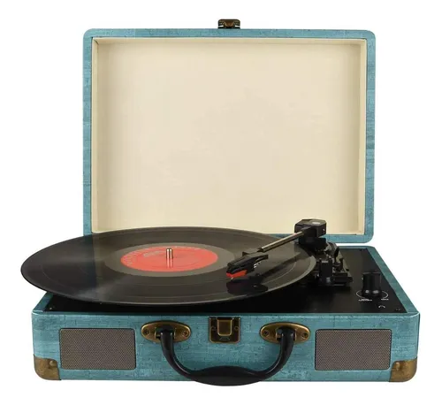 comprar Tocadiscos Tocadiscos De Vinilo Bluetooth Vintage De 3 Veloc