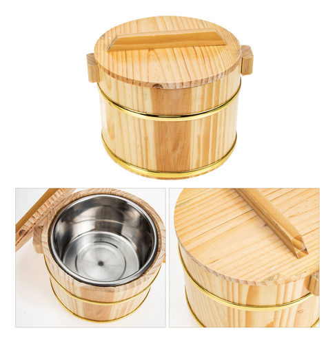 Contenedor De Barril De Arroz Sushi Cask