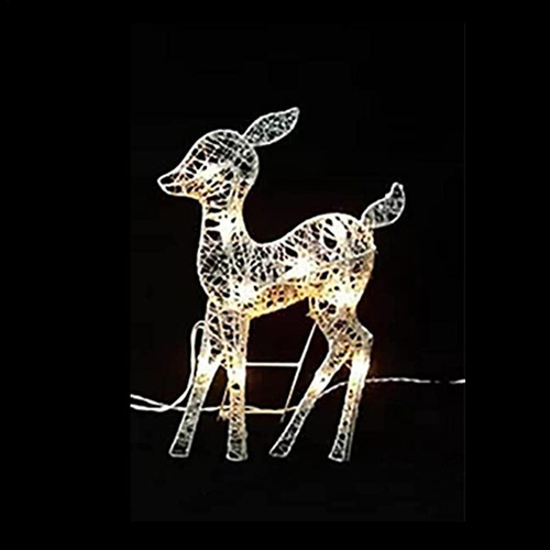 Decoración Navideña De Renos Decoración Iluminada Resistente