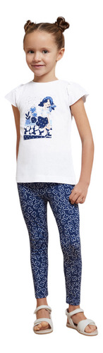 Conjunto Estampado Blusa-2 Leggings Niña Mayoral 3708p24